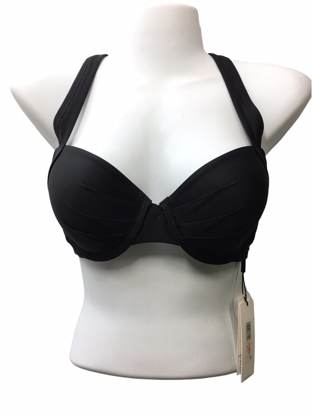 Calvin Klein Molded Underwire Convertible Bikini Swimsuit Top Women Size S Black